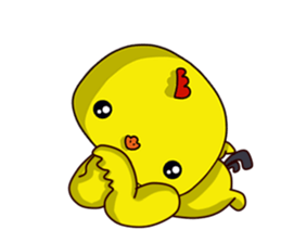 Small Baby chick 2 expression package sticker #14650581