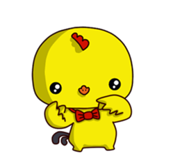 Small Baby chick 2 expression package sticker #14650582