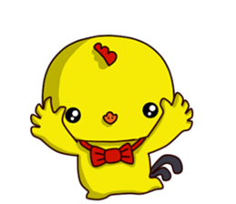 Small Baby chick 2 expression package sticker #14650583