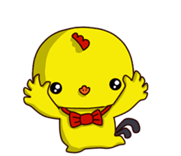 Small Baby chick 2 expression package sticker #14650583