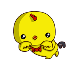 Small Baby chick 2 expression package sticker #14650584
