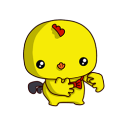 Small Baby chick 2 expression package sticker #14650585