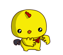 Small Baby chick 2 expression package sticker #14650585