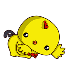 Small Baby chick 2 expression package sticker #14650586