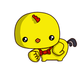 Small Baby chick 2 expression package sticker #14650588