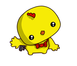 Small Baby chick 2 expression package sticker #14650589