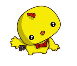 Small Baby chick 2 expression package sticker #14650589