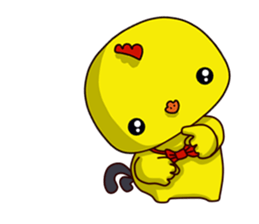 Small Baby chick 2 expression package sticker #14650591