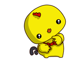 Small Baby chick 2 expression package sticker #14650591