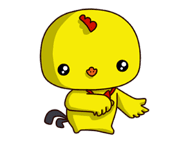 Small Baby chick 2 expression package sticker #14650592