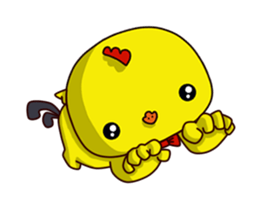 Small Baby chick 2 expression package sticker #14650593