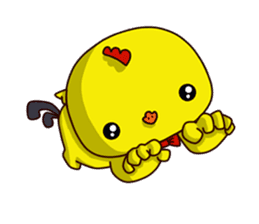 Small Baby chick 2 expression package sticker #14650593