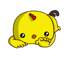 Small Baby chick 2 expression package sticker #14650596