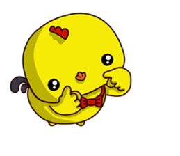 Small Baby chick 2 expression package sticker #14650600