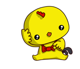 Small Baby chick 2 expression package sticker #14650601