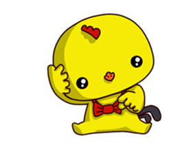 Small Baby chick 2 expression package sticker #14650601