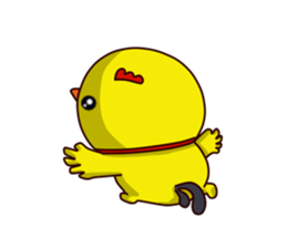 Small Baby chick 2 expression package sticker #14650602