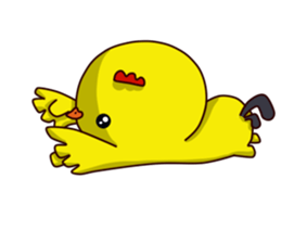 Small Baby chick 2 expression package sticker #14650603