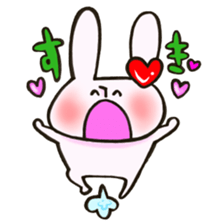 I like rabbit and you! sticker #14650606