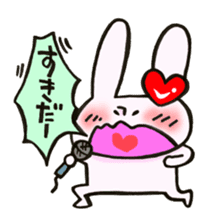 I like rabbit and you! sticker #14650608