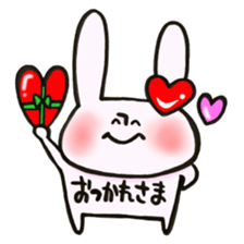 I like rabbit and you! sticker #14650616