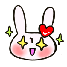 I like rabbit and you! sticker #14650619