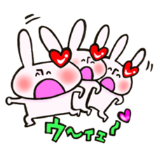 I like rabbit and you! sticker #14650630