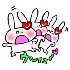 I like rabbit and you! sticker #14650630