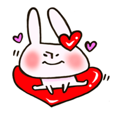 I like rabbit and you! sticker #14650633