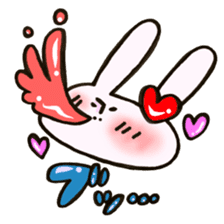 I like rabbit and you! sticker #14650638