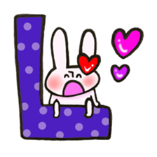 I like rabbit and you! sticker #14650639