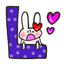 I like rabbit and you! sticker #14650639