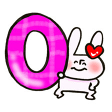 I like rabbit and you! sticker #14650640