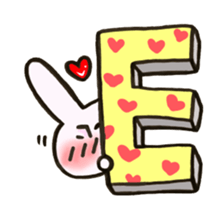 I like rabbit and you! sticker #14650642