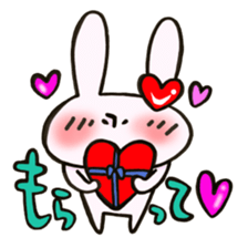 I like rabbit and you! sticker #14650644