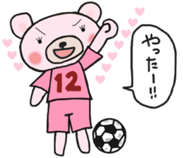 Soccer sticker for a girl sticker #14650803