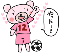 Soccer sticker for a girl sticker #14650803