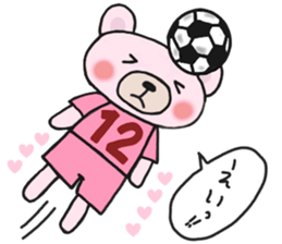 Soccer sticker for a girl sticker #14650813