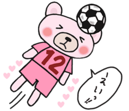 Soccer sticker for a girl sticker #14650813