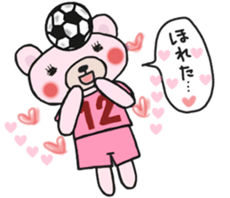 Soccer sticker for a girl sticker #14650817