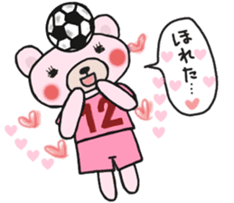 Soccer sticker for a girl sticker #14650817