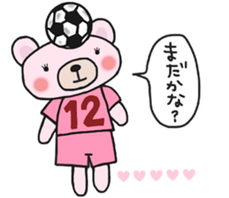 Soccer sticker for a girl sticker #14650821