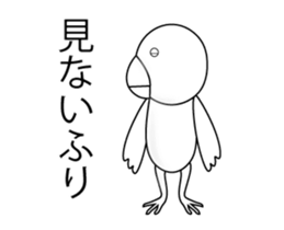 Funny java sparrow sticker #14651059