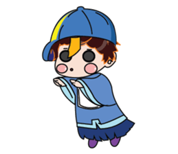 A Boy Loves Green Hat sticker #14652817