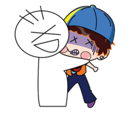 A Boy Loves Green Hat sticker #14652823