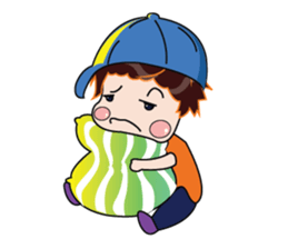 A Boy Loves Green Hat sticker #14652824