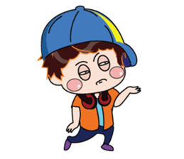 A Boy Loves Green Hat sticker #14652825