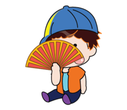 A Boy Loves Green Hat sticker #14652826