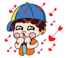 A Boy Loves Green Hat sticker #14652827