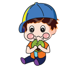 A Boy Loves Green Hat sticker #14652829